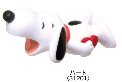 ケーブルバイト ピーナッツ ハート 00031201 Iphone純正ケーブル用アクセサリー ロフト