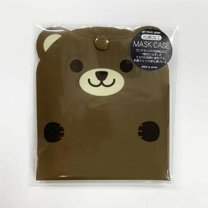 抗菌マスクケース ダイカット クマ ロフト