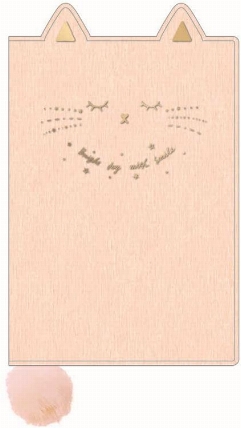 21年4月始まり手帳 月間 A6 ダイカットネコ ピンク ロフト