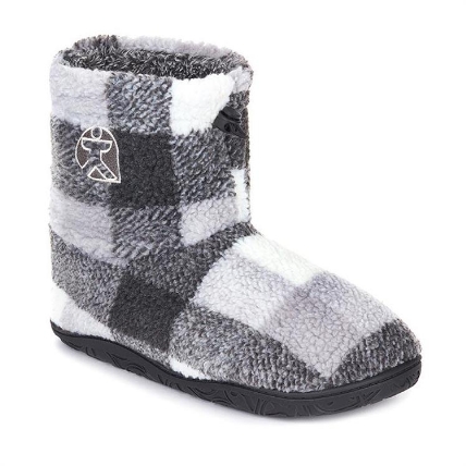 ルームシューズ ハーディー グレーチェック メンズ 25 28cm ロフト