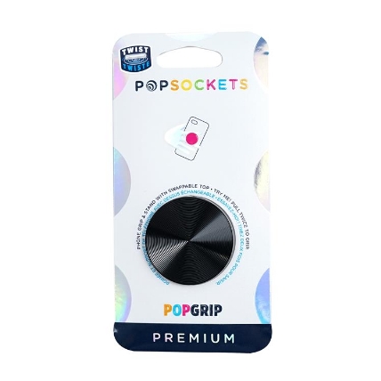 ポップソケッツ グリップ ツイスト ブラック アルミニウム ロフト