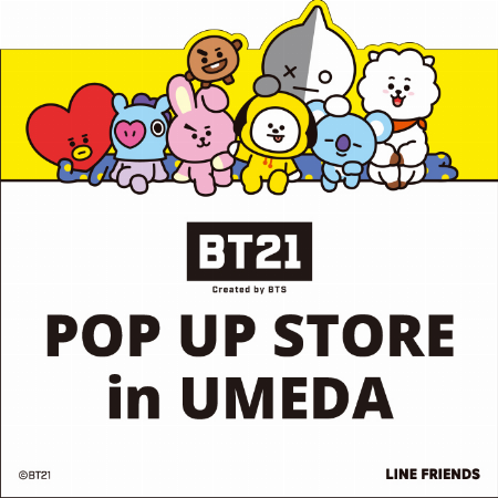 BT21 POP UP STORE in UMEDA